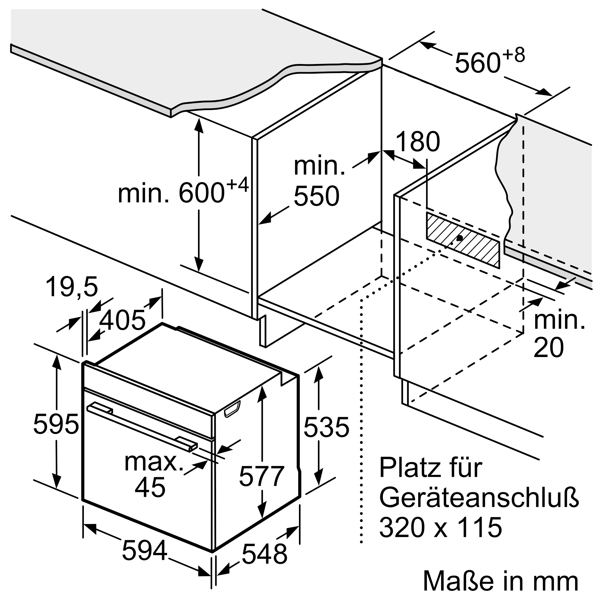 Siemens HM778GMB1 Einbaubackofen mit Mikrowelle autark