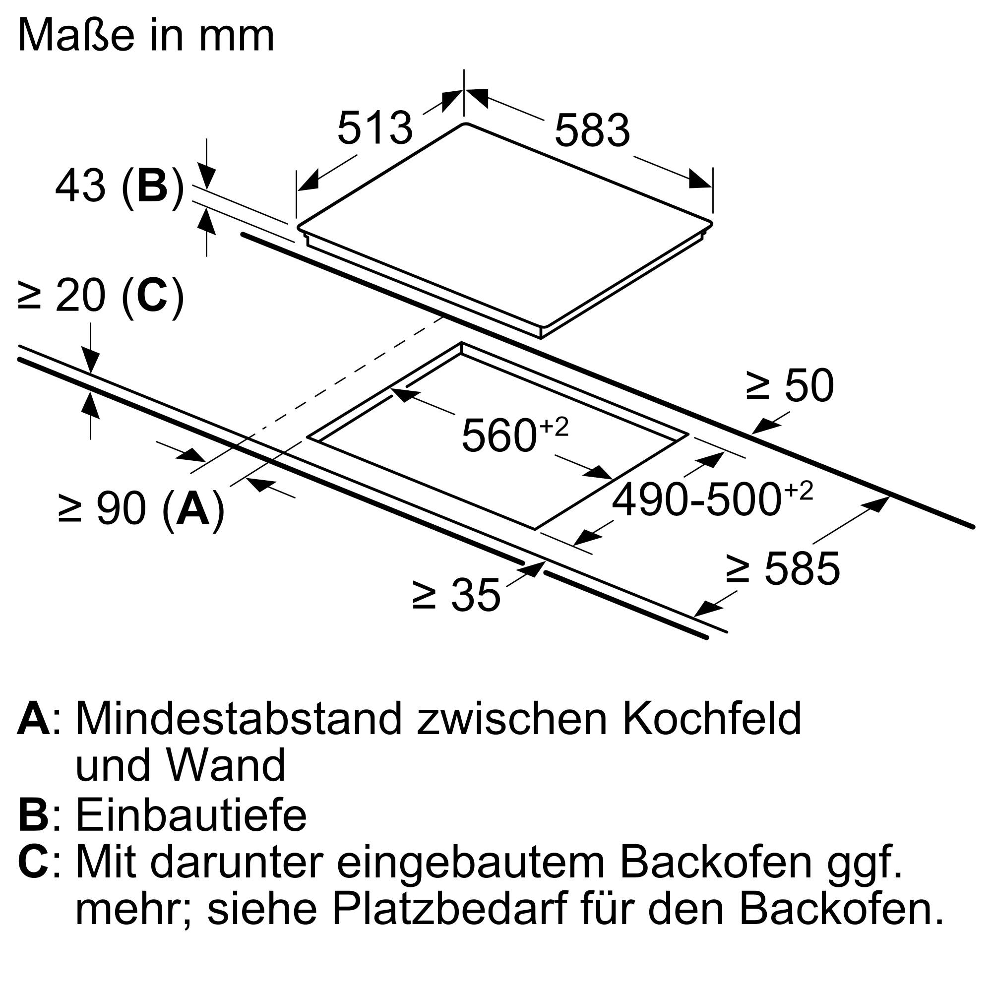 Siemens MKP3KC64 Einbau-Herd-Set mit 1fach-Vollauszug Topteam