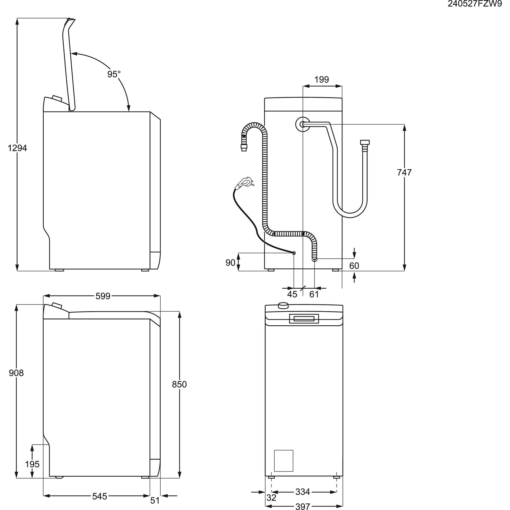 AEG LTR6E4E268 Waschmaschine