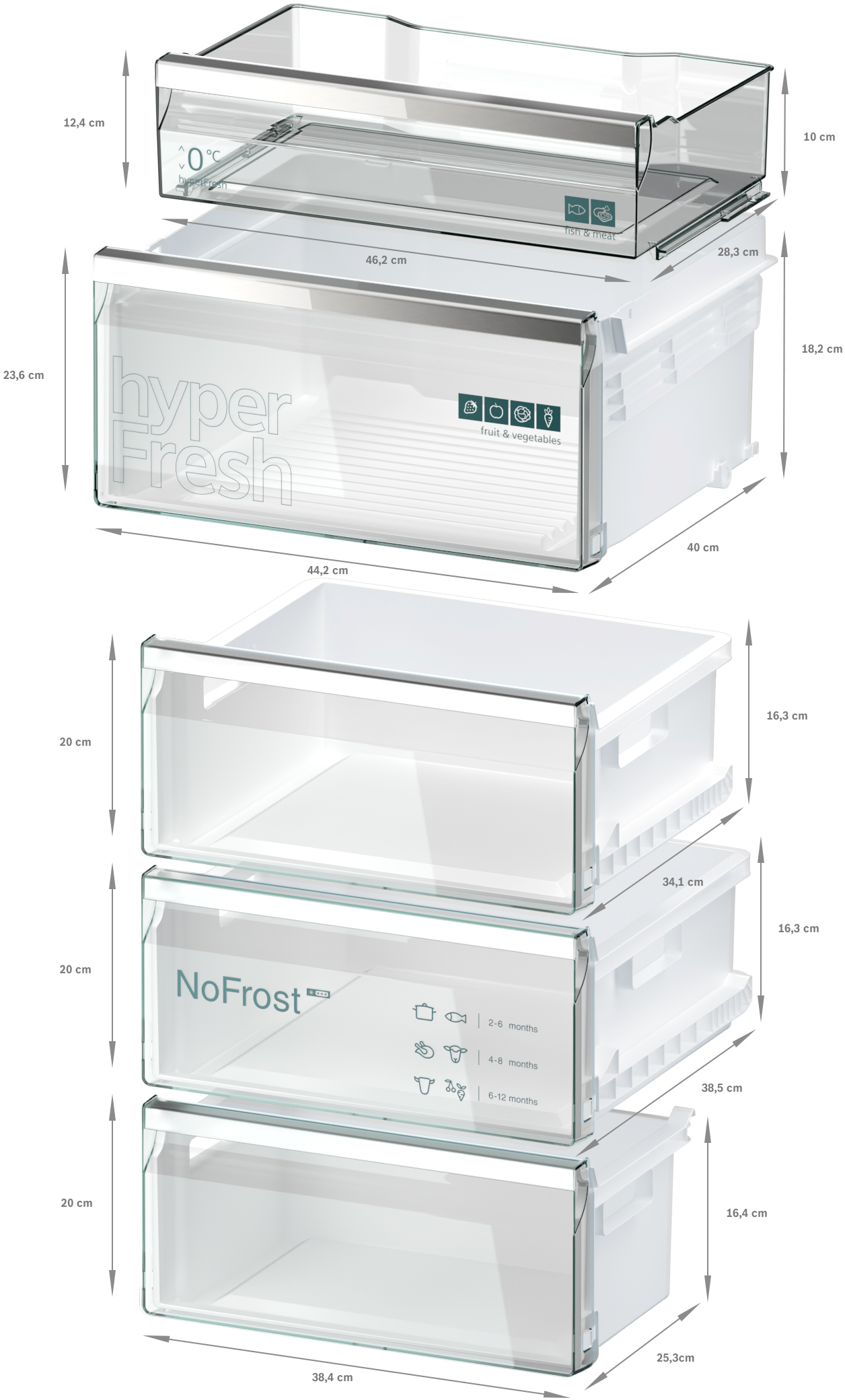 Siemens MK69KGNIAA Kühl- / Gefrierkombination