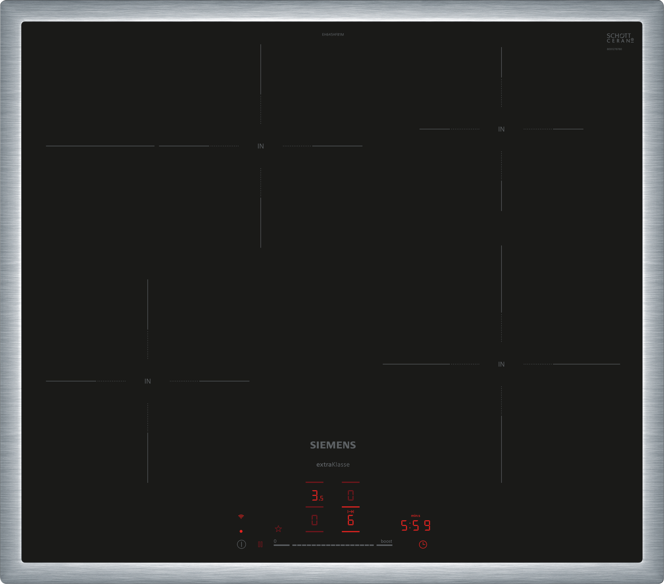 Siemens EH645HFB1M Einbaukochfeld Induktion autark