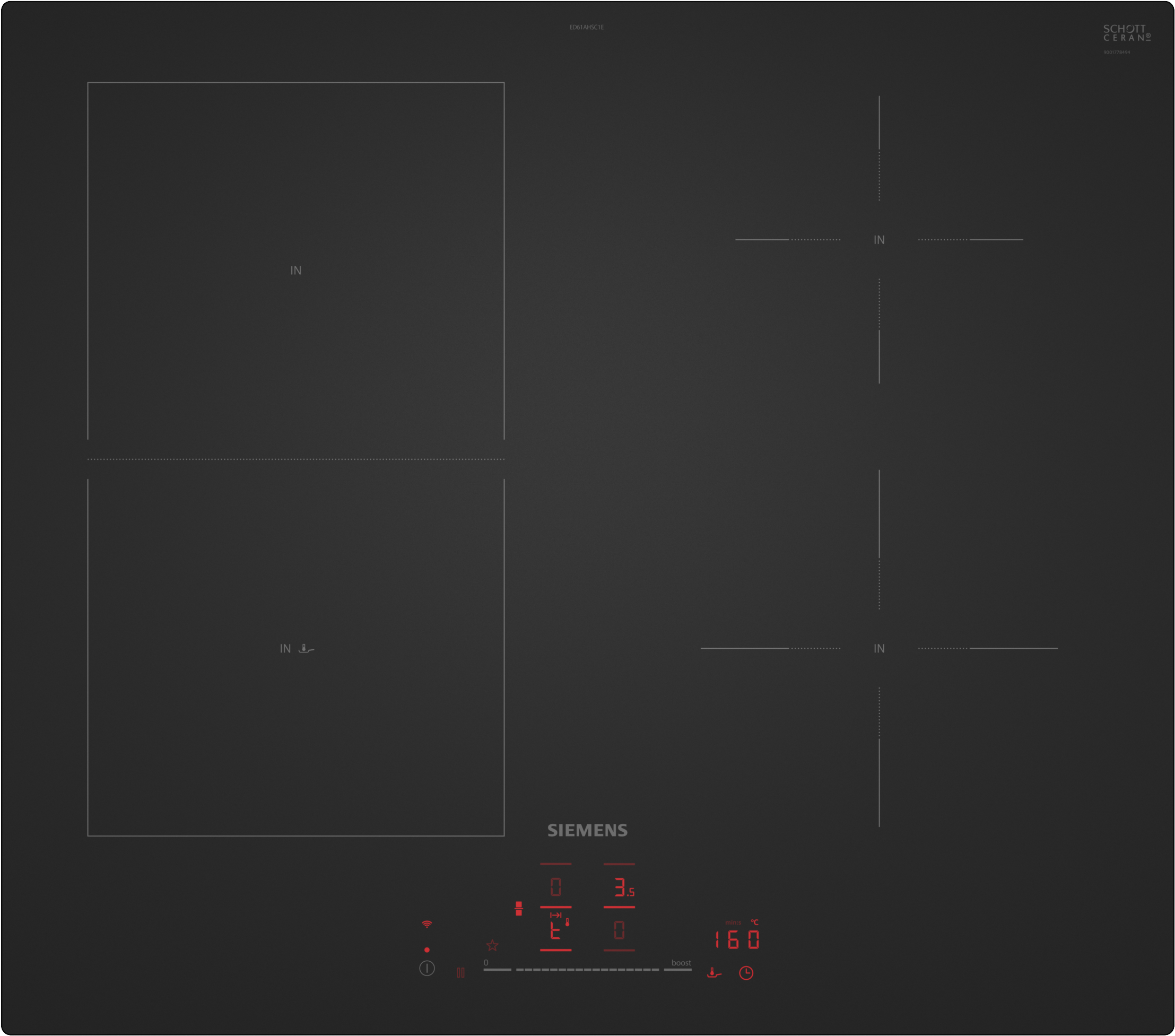 Siemens ED61AHSC1E Einbaukochfeld Induktion autark