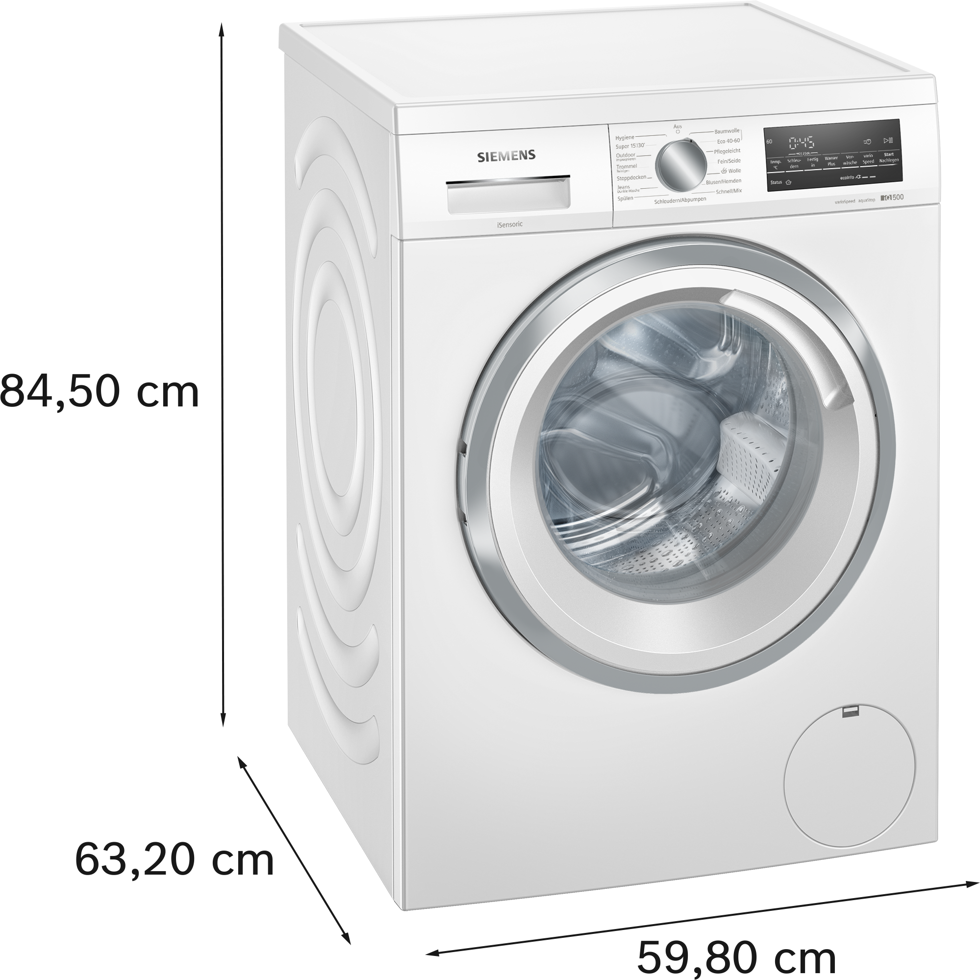 Siemens WU14UT92 Waschmaschine unterbaufähig