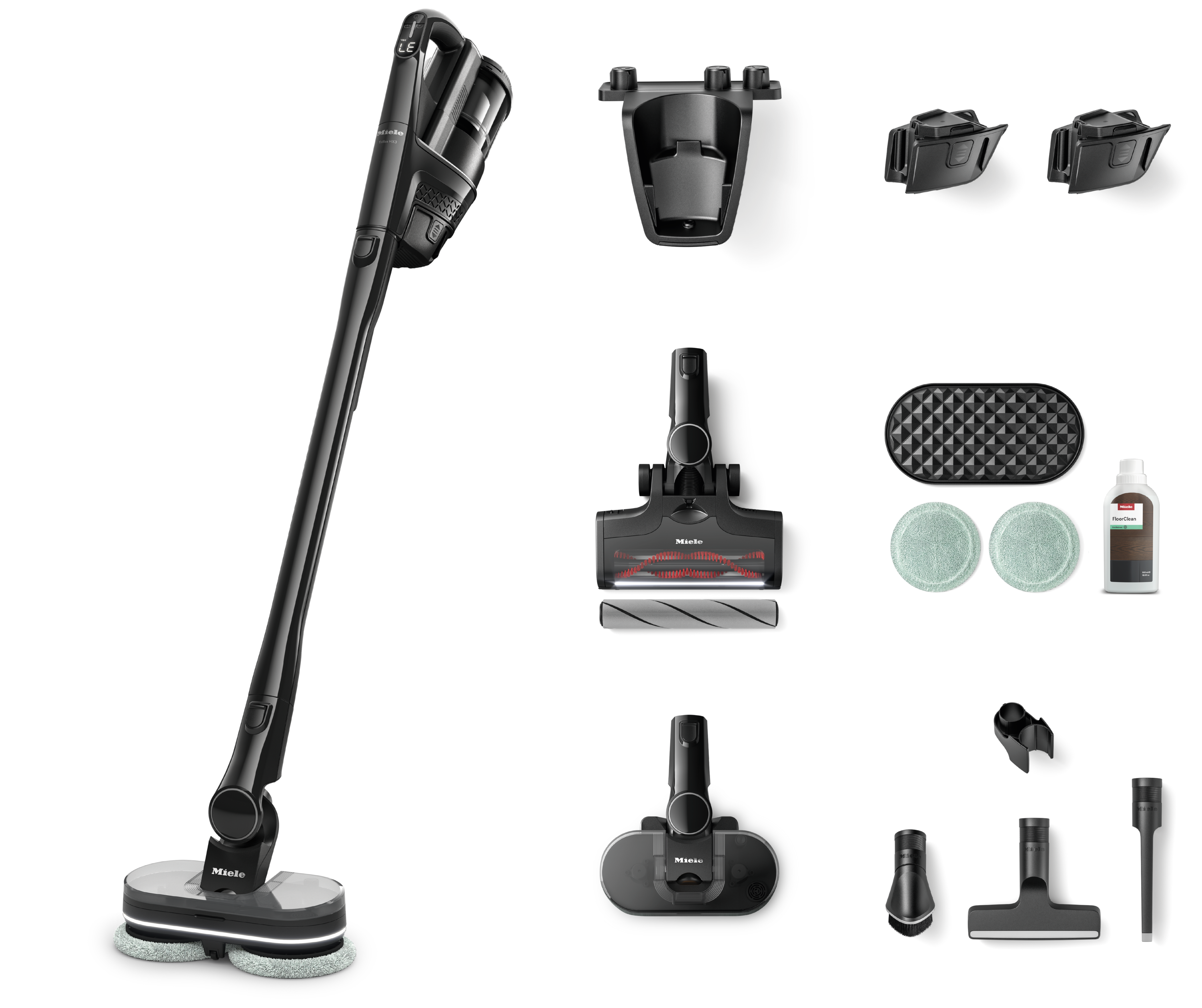 Miele Triflex HX3 Plus Aqua Obsidianschwarz Akkusauger