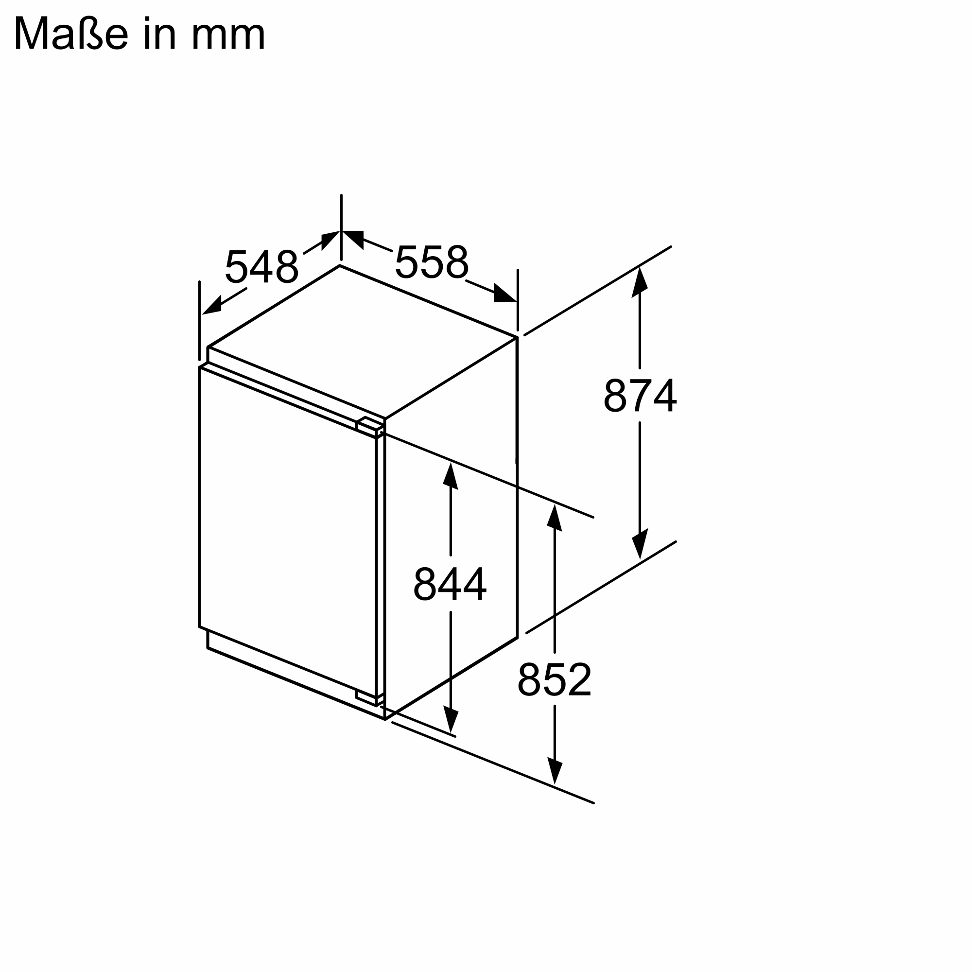 Siemens KI22LEDD1 Einbaukühlschrank mit Gefrierfach 88er Nische