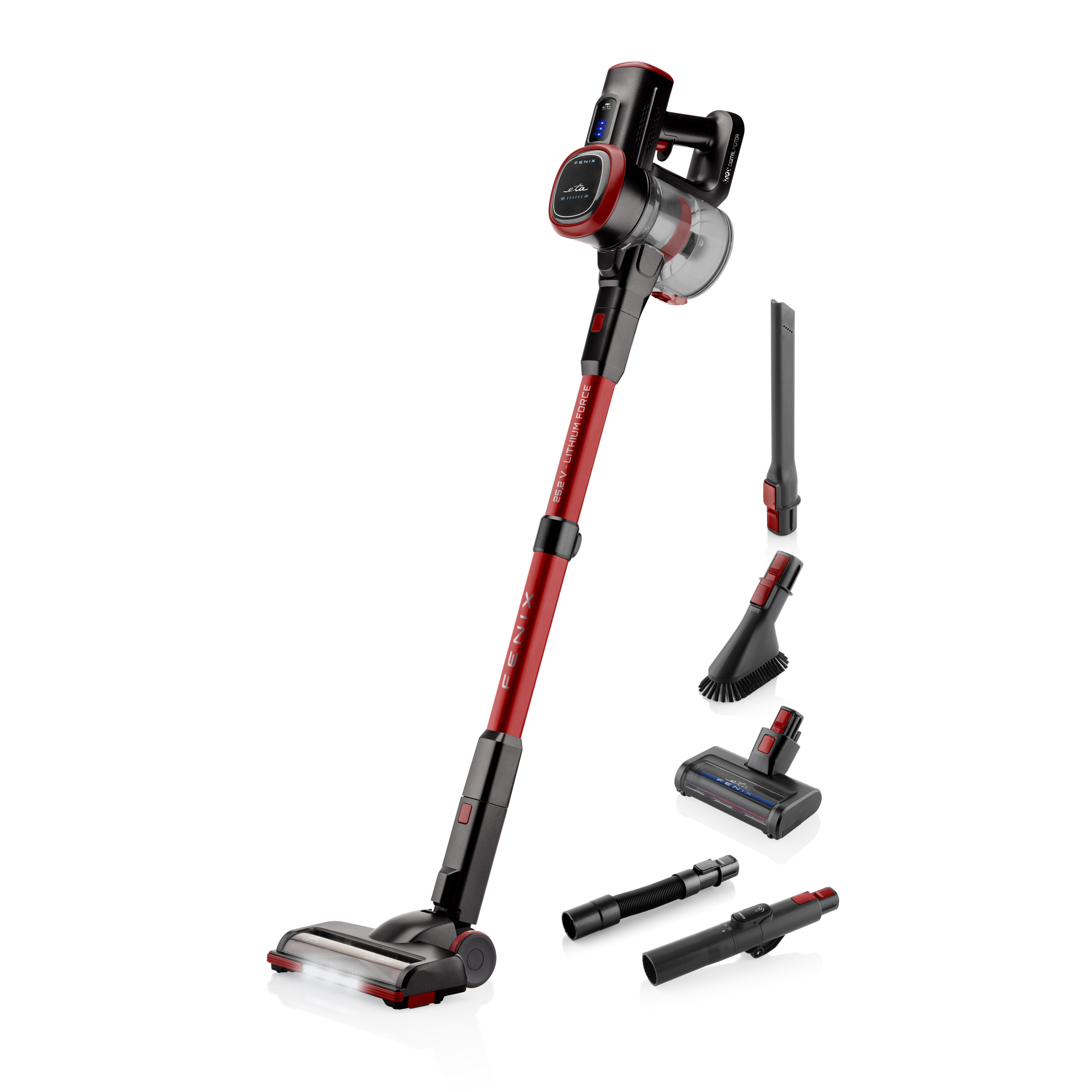 eta Stabstaubsauger ETA Fenix grau/rot