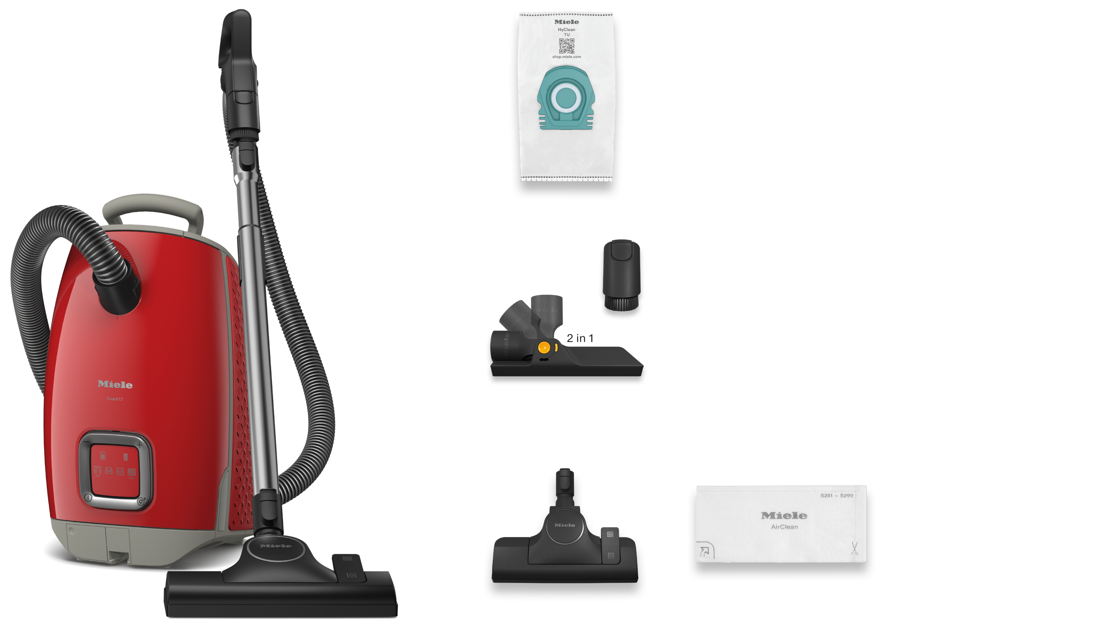 Miele Guard L1 Red Pulse Bodenstaubsauger Rubinrot